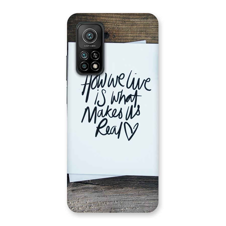 How We Live Back Case for Mi 10T 5G