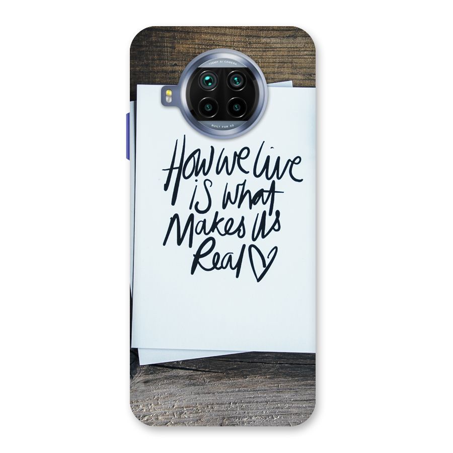 How We Live Back Case for Mi 10i