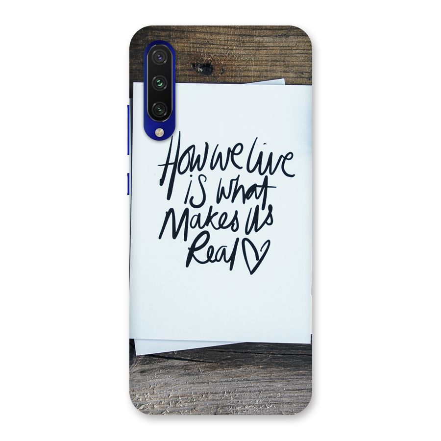 How We Live Back Case for Mi A3