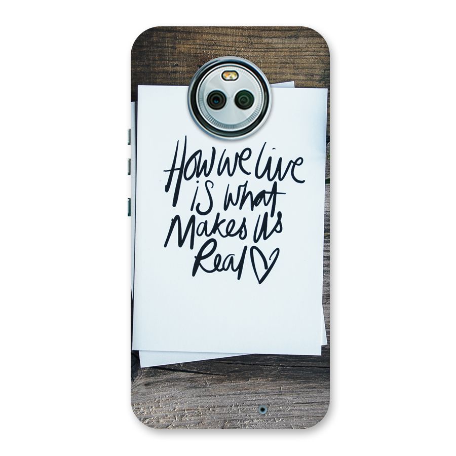 How We Live Back Case for Moto X4