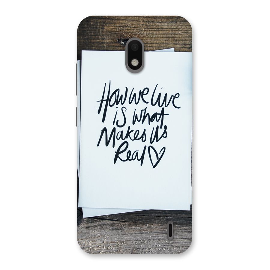 How We Live Back Case for Nokia 2.2