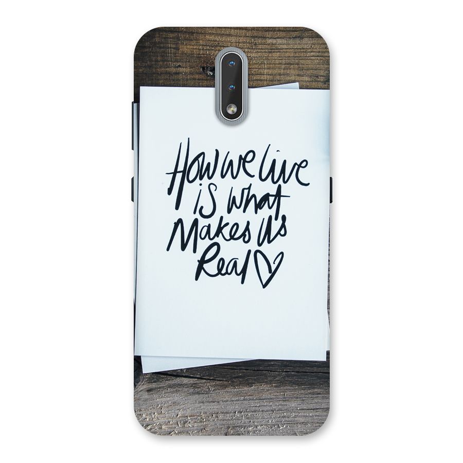 How We Live Back Case for Nokia 2.3