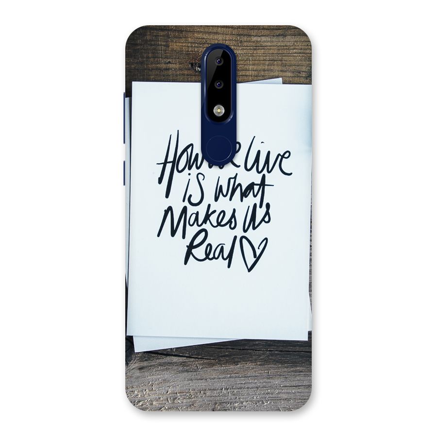 How We Live Back Case for Nokia 5.1 Plus