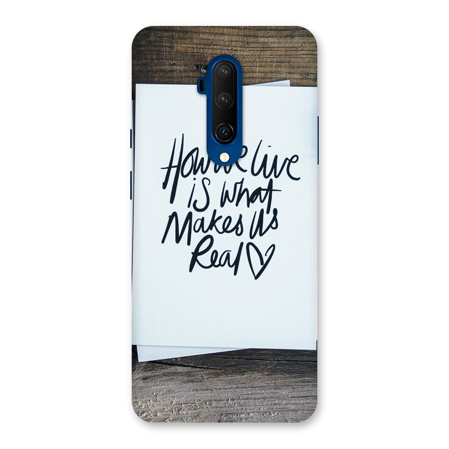 How We Live Back Case for OnePlus 7T Pro