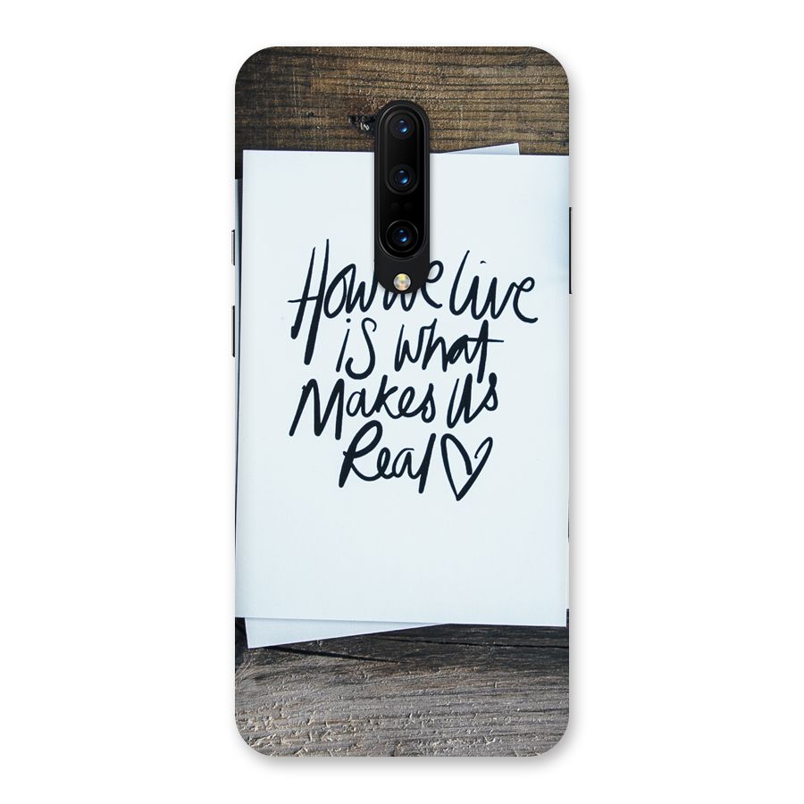How We Live Back Case for OnePlus 7 Pro