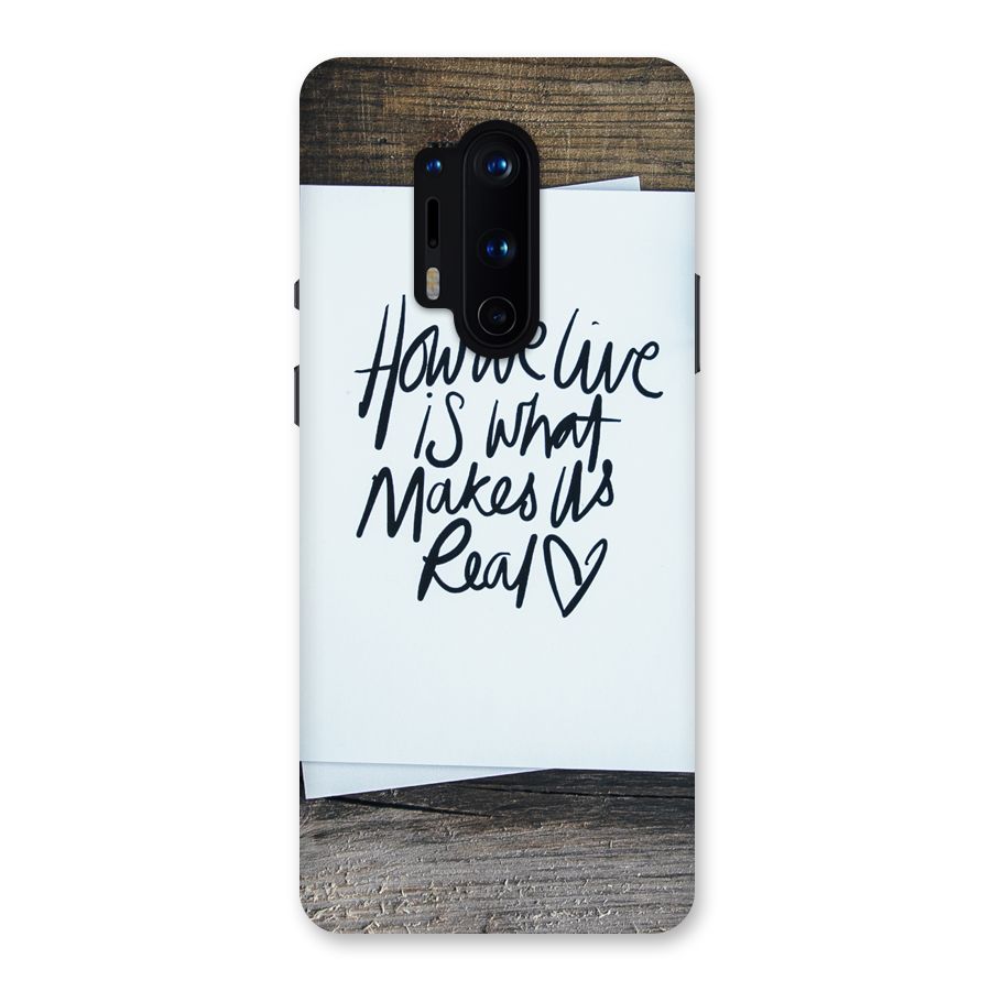 How We Live Back Case for OnePlus 8 Pro