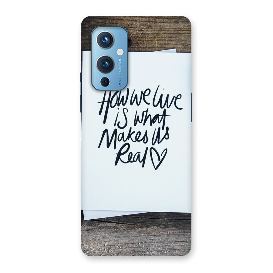 How We Live Back Case for OnePlus 9