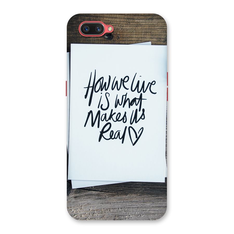 How We Live Back Case for Oppo A3s