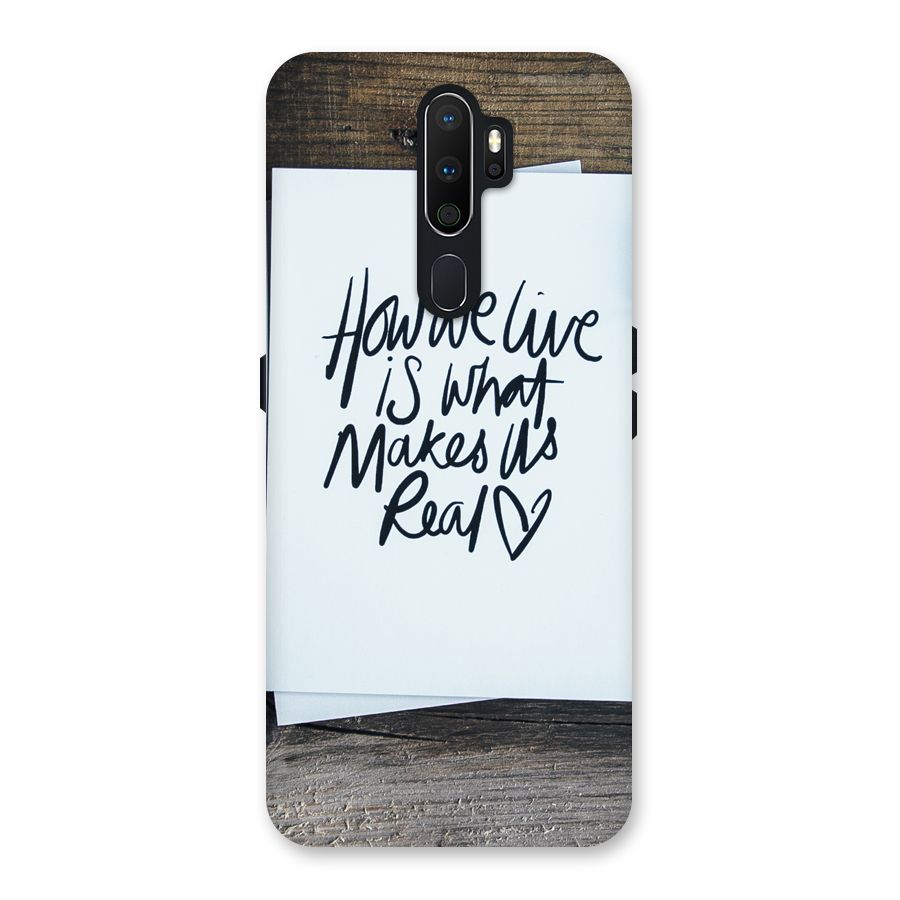 How We Live Back Case for Oppo A5 (2020)