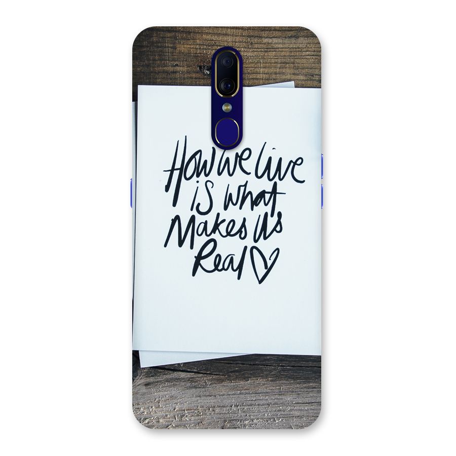 How We Live Back Case for Oppo A9