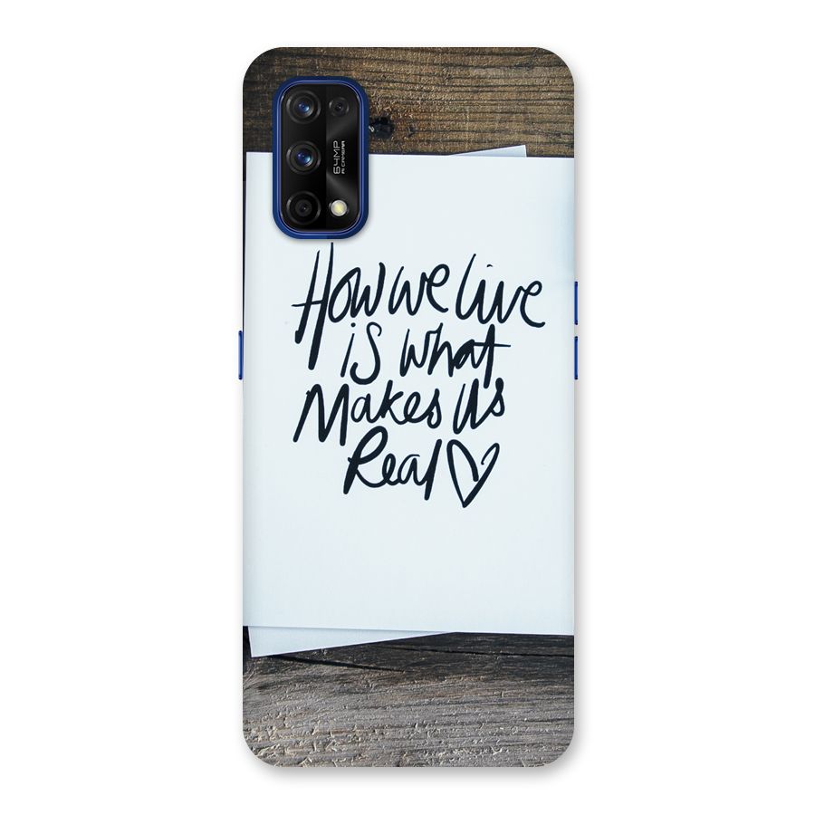 How We Live Back Case for Realme 7 Pro