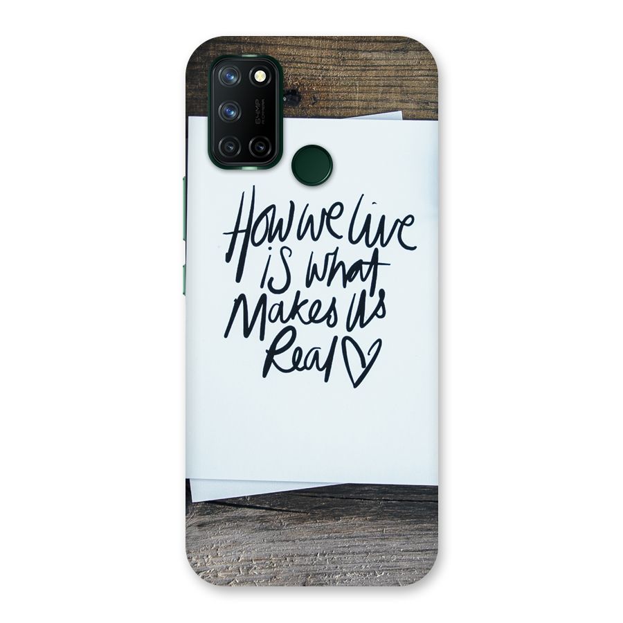 How We Live Back Case for Realme 7i