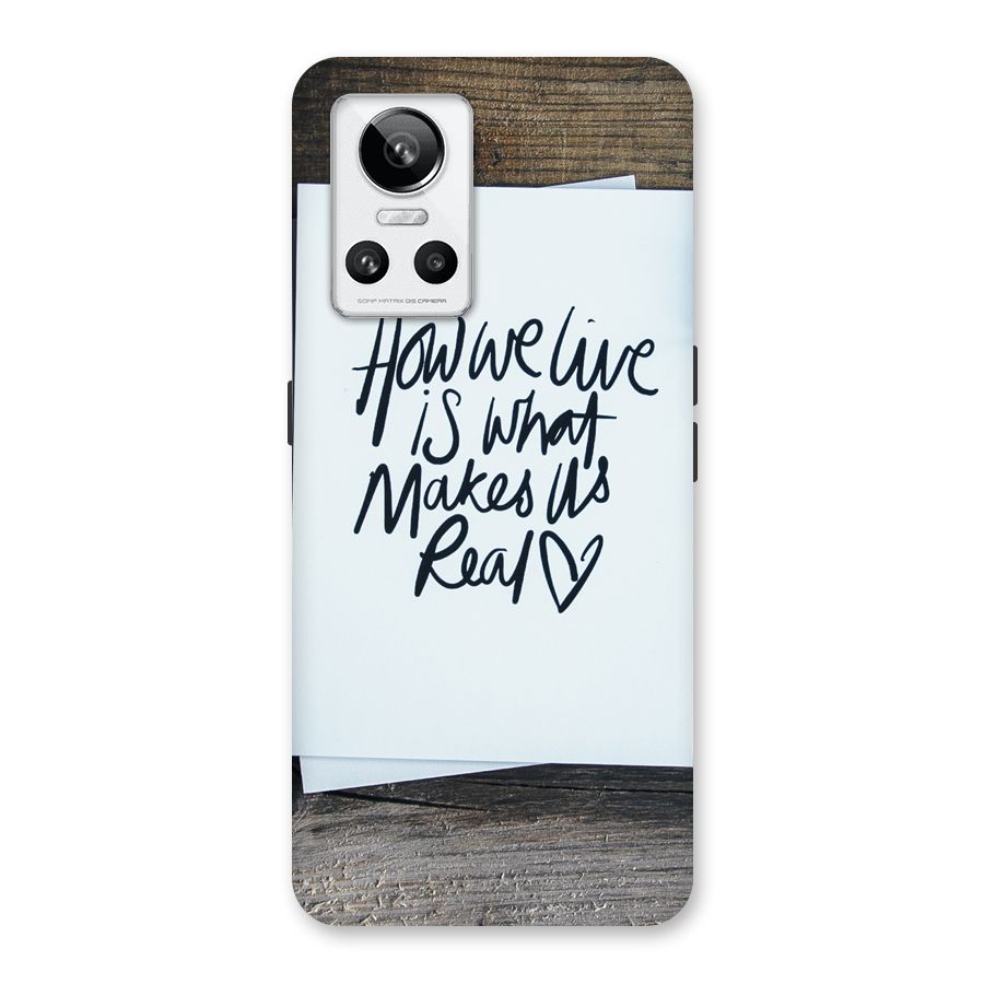 How We Live Back Case for Realme GT Neo 3