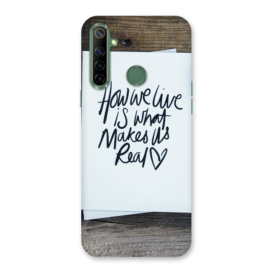 How We Live Back Case for Realme Narzo 10