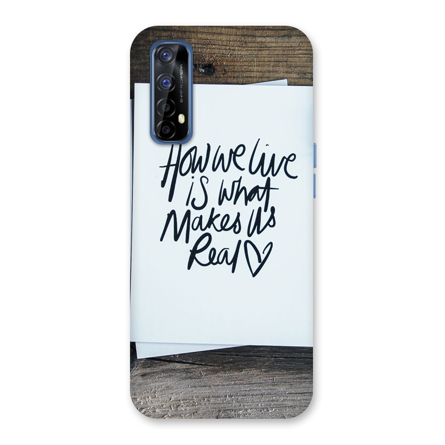 How We Live Back Case for Realme Narzo 20 Pro