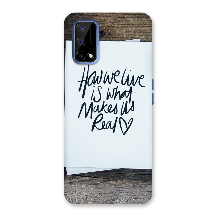 How We Live Back Case for Realme Narzo 30 Pro