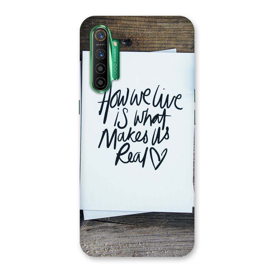 How We Live Back Case for Realme X2