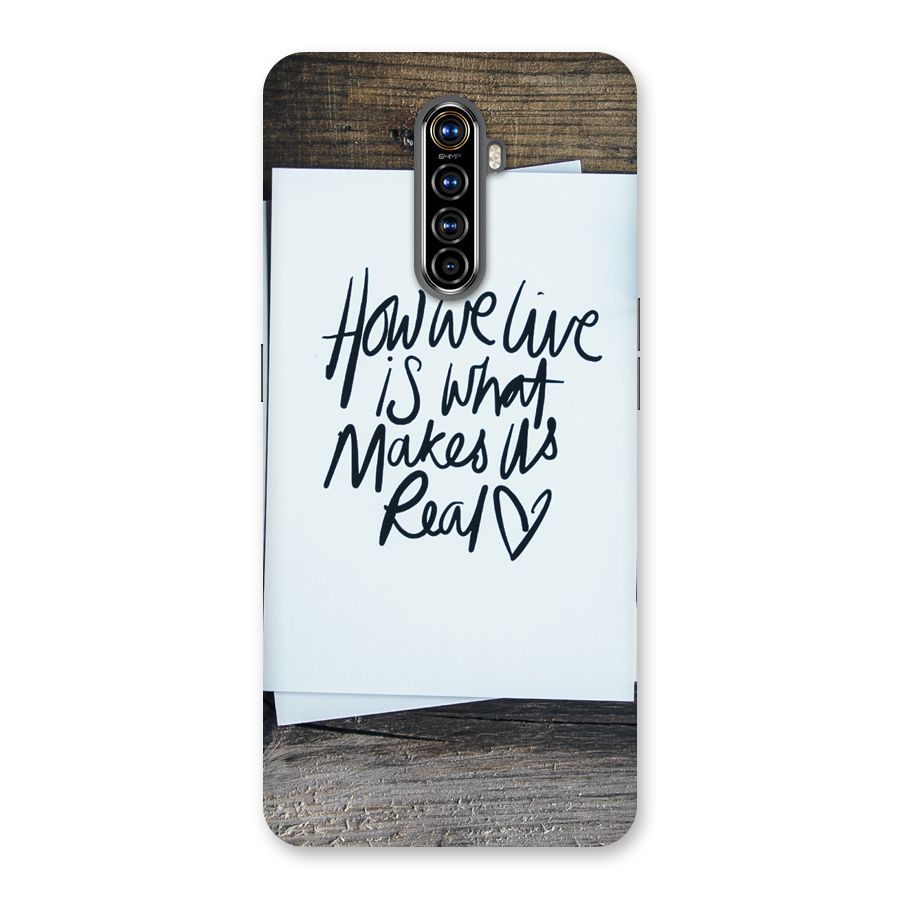 How We Live Back Case for Realme X2 Pro