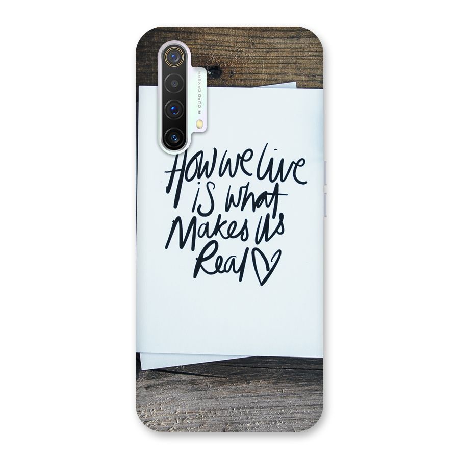 How We Live Back Case for Realme X3 SuperZoom