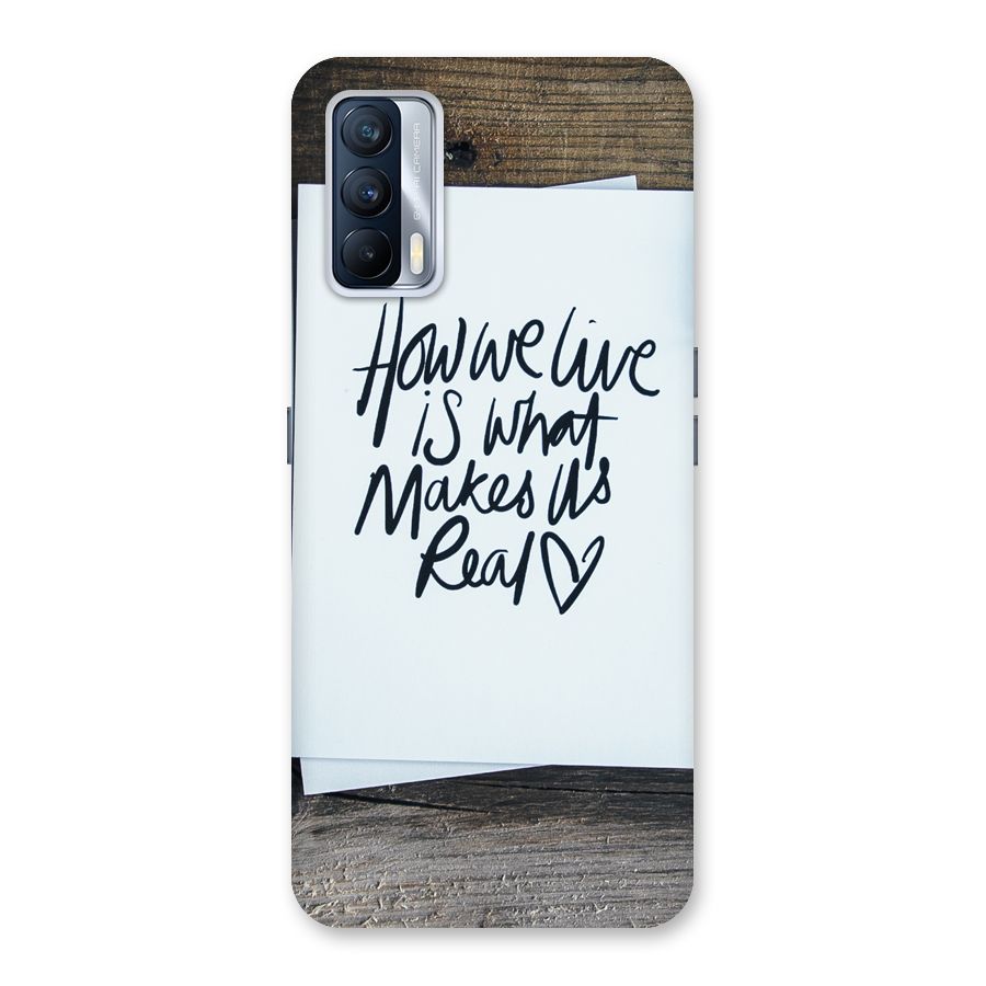 How We Live Back Case for Realme X7