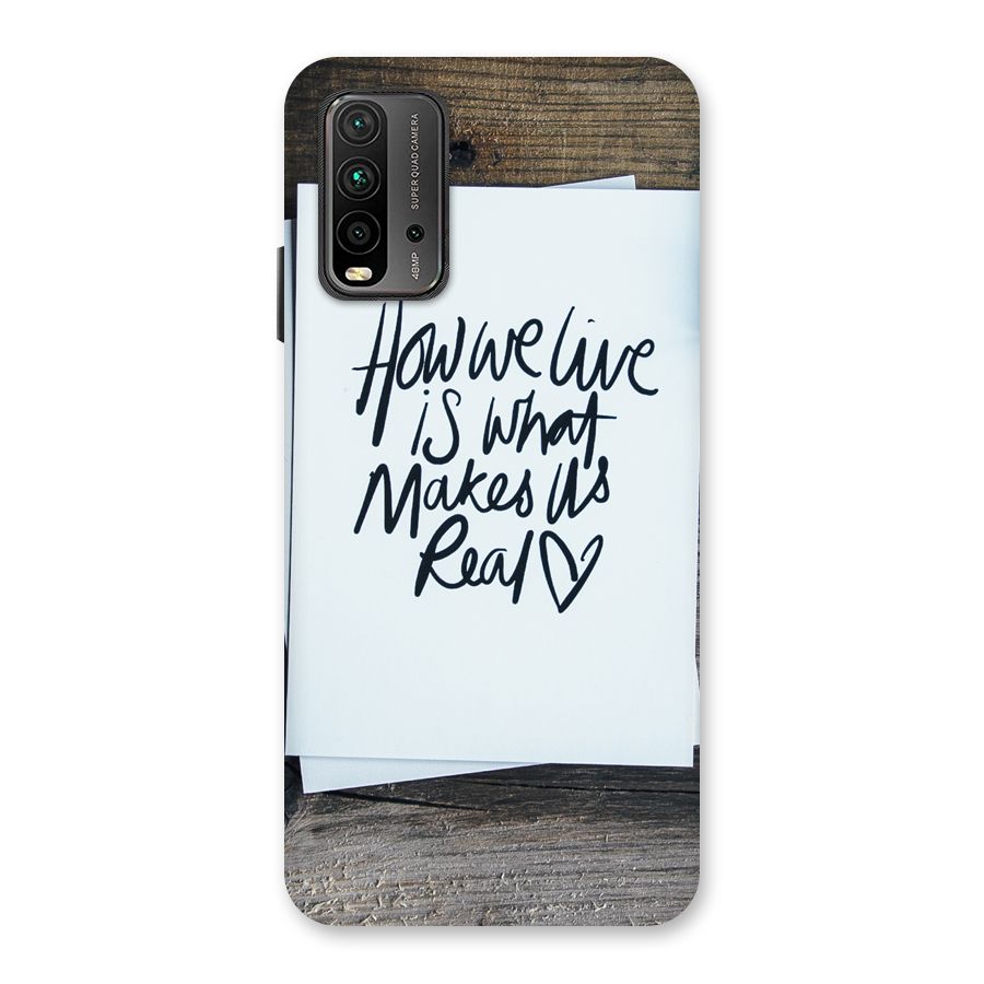 How We Live Back Case for Redmi 9 Power
