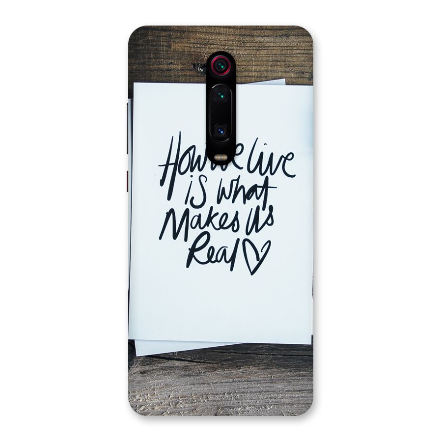 How We Live Back Case for Redmi K20