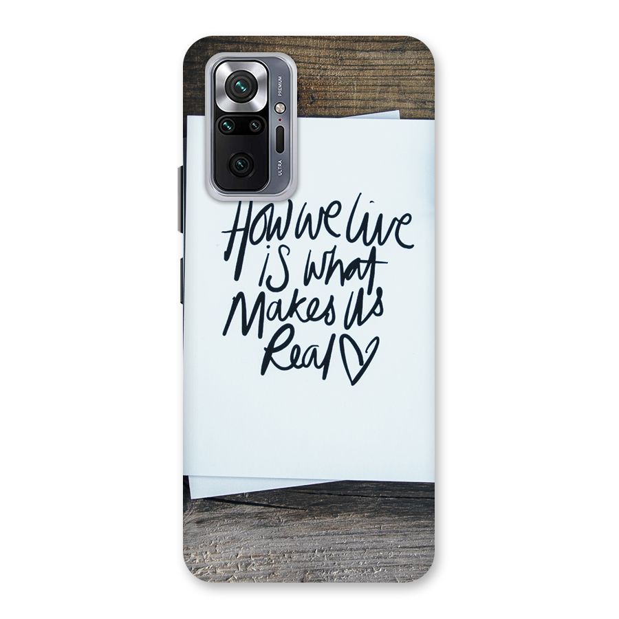 How We Live Back Case for Redmi Note 10 Pro Max