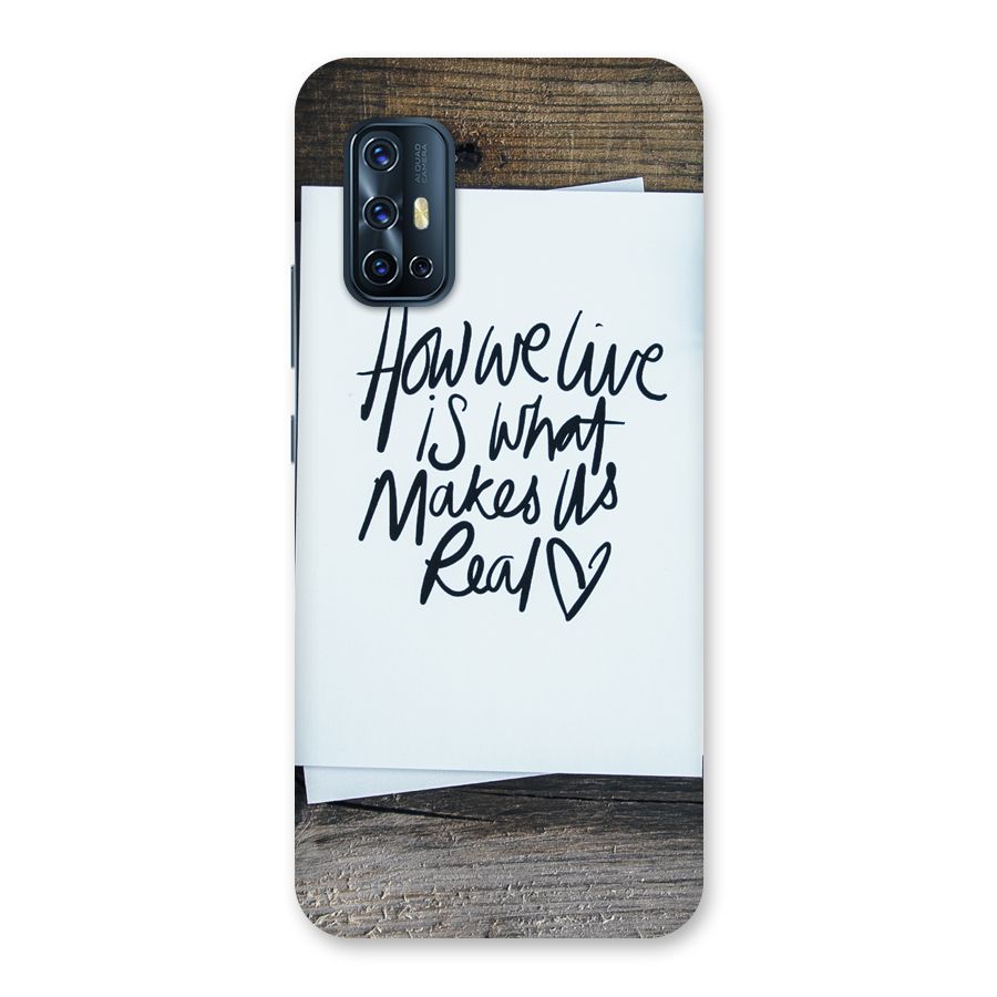 How We Live Back Case for Vivo V17