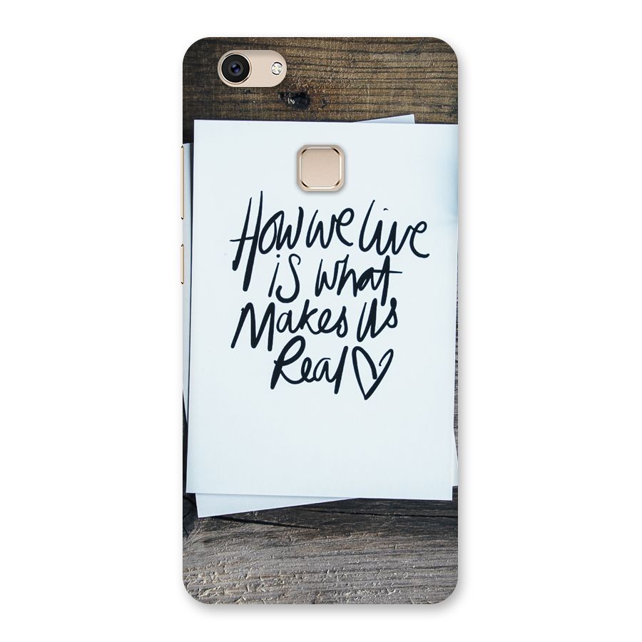 How We Live Back Case for Vivo V7