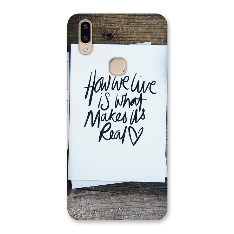 How We Live Back Case for Vivo V9 Youth