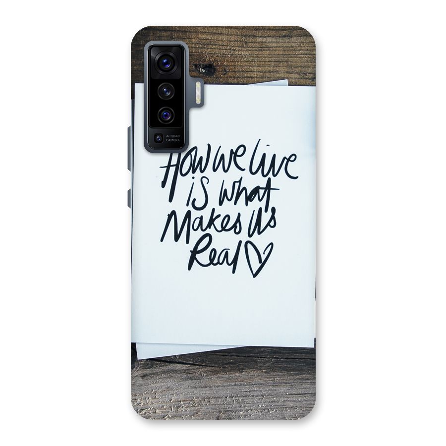 How We Live Back Case for Vivo X50