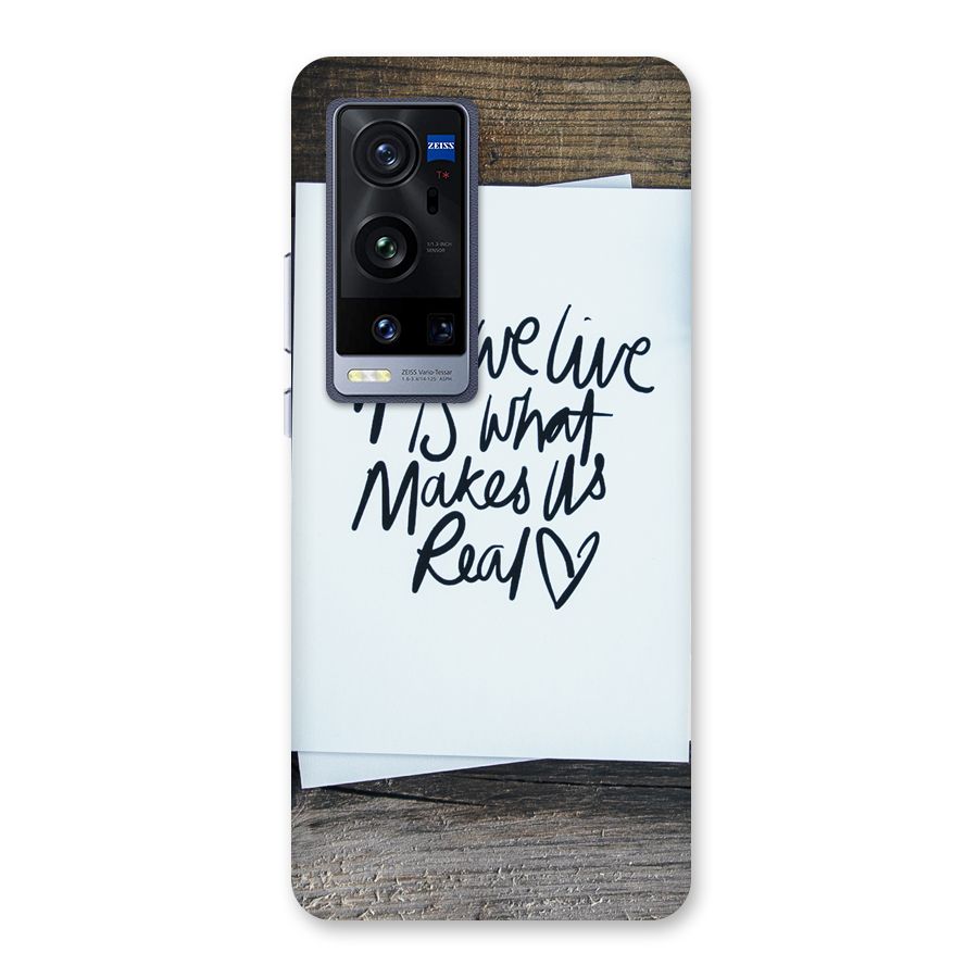How We Live Back Case for Vivo X60 Pro Plus