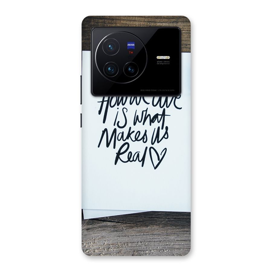 How We Live Back Case for Vivo X80