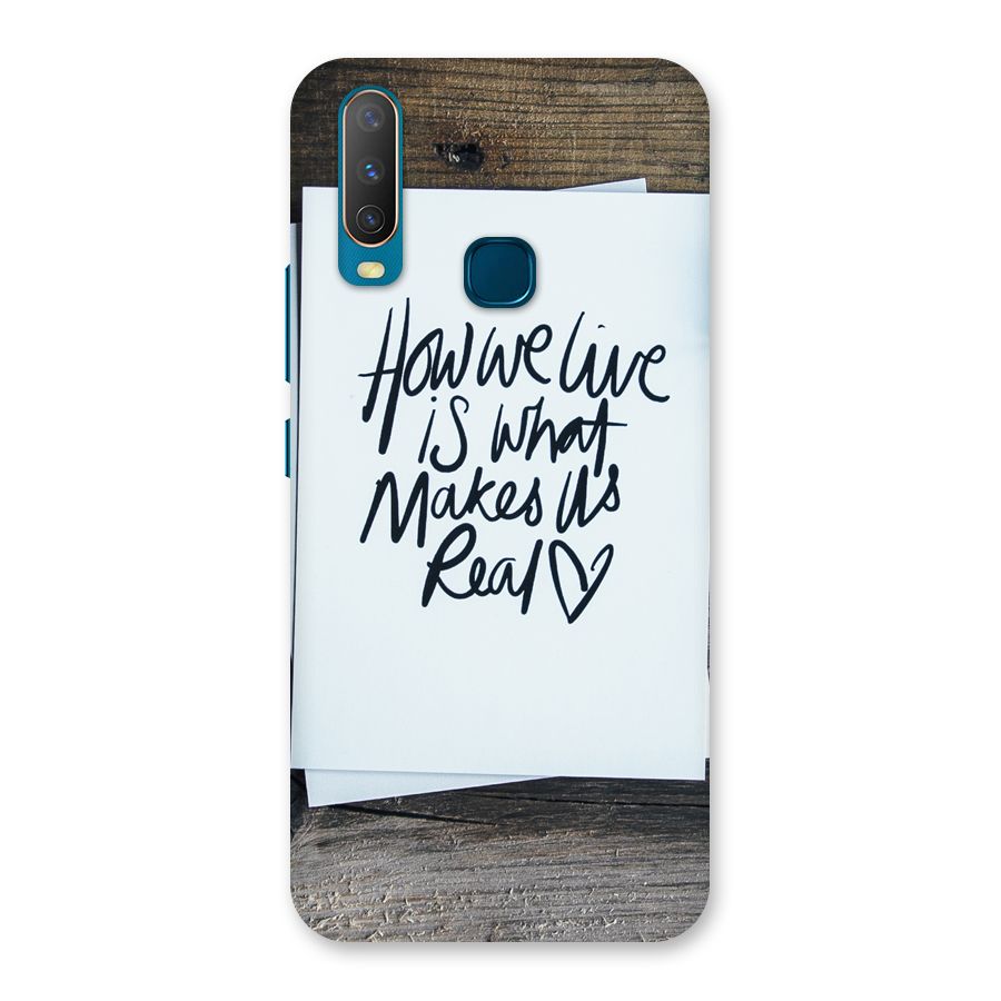 How We Live Back Case for Vivo Y11