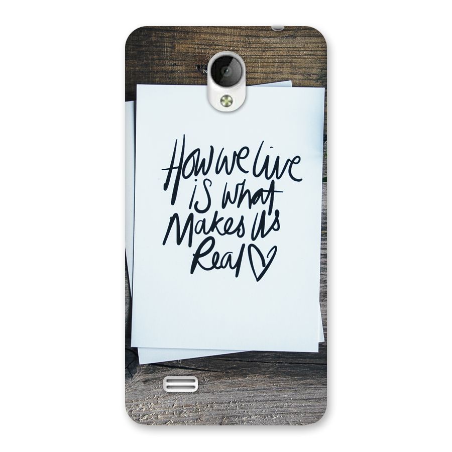 How We Live Back Case for Vivo Y21