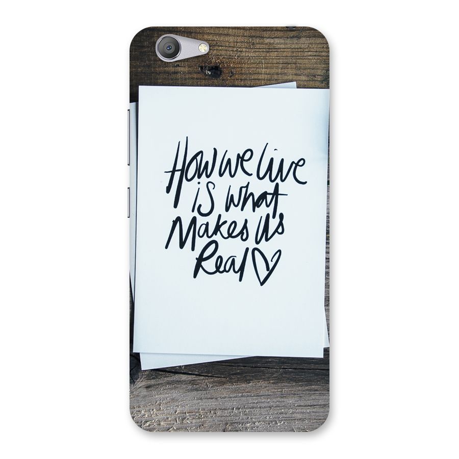 How We Live Back Case for Vivo Y53