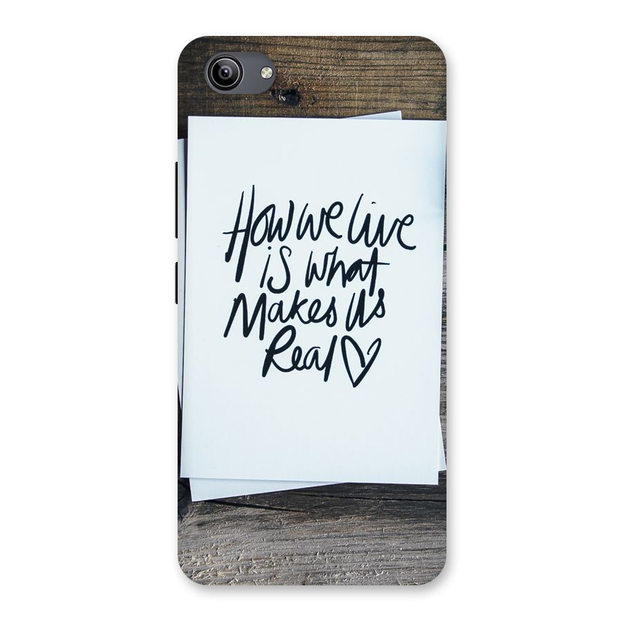 How We Live Back Case for Vivo Y81i