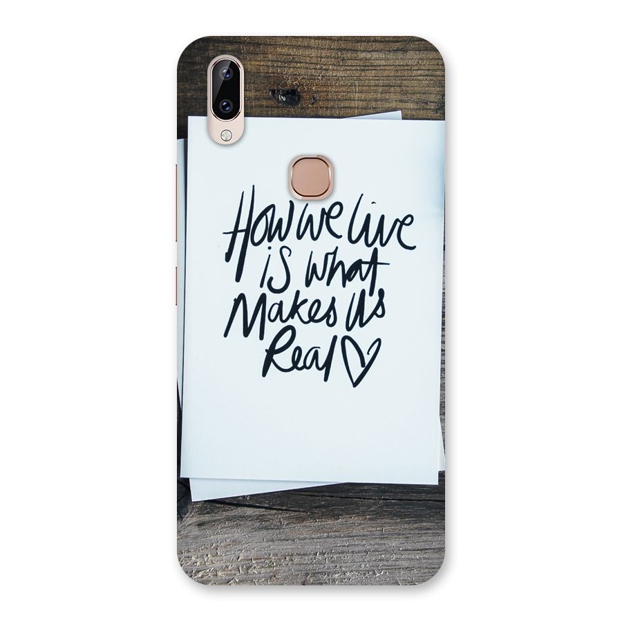 How We Live Back Case for Vivo Y83 Pro
