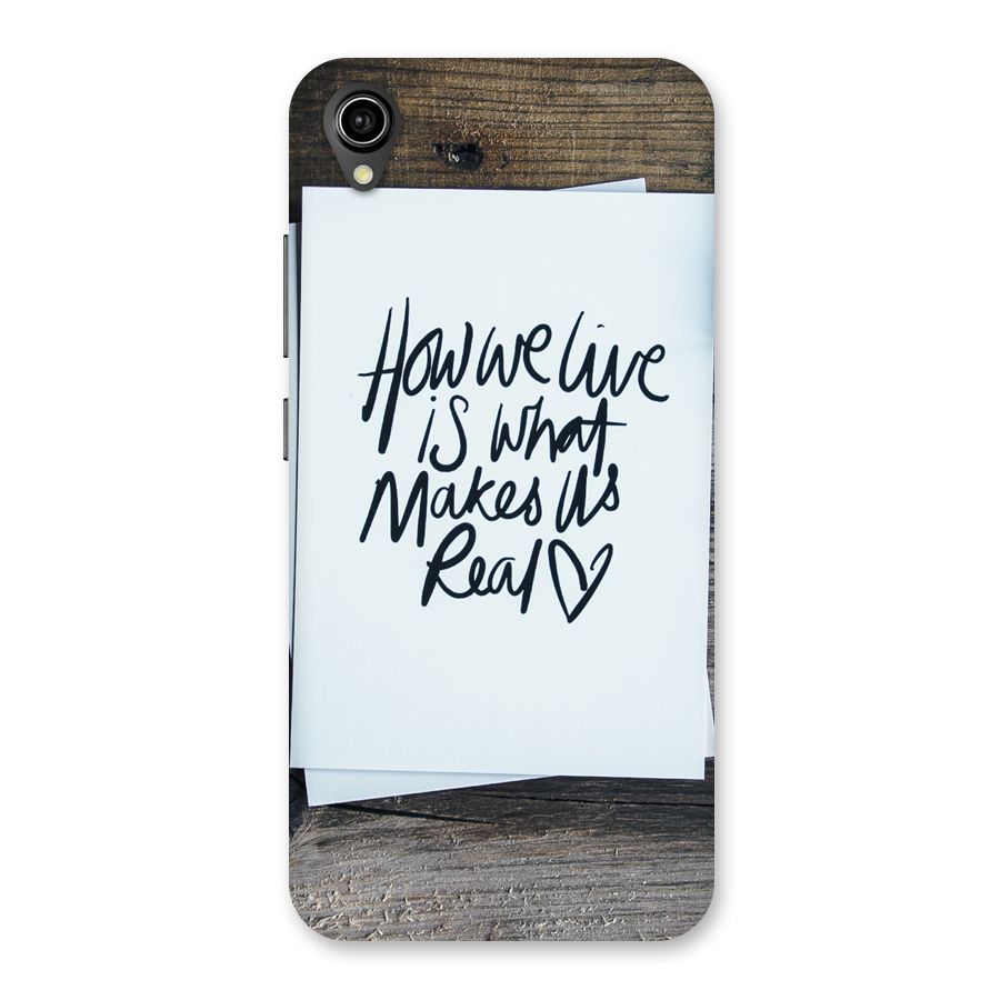 How We Live Back Case for Vivo Y90