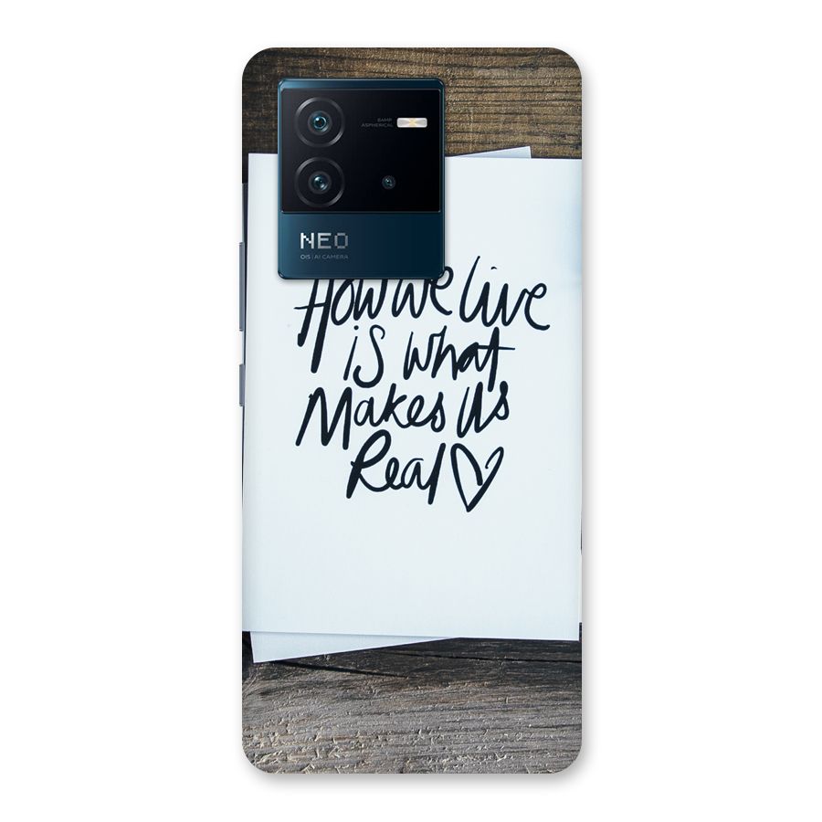 How We Live Back Case for Vivo iQOO Neo 6 5G