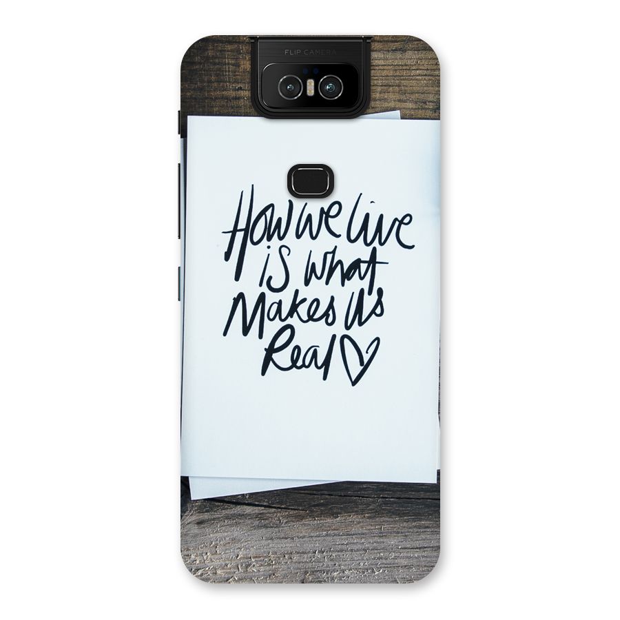 How We Live Back Case for Zenfone 6z