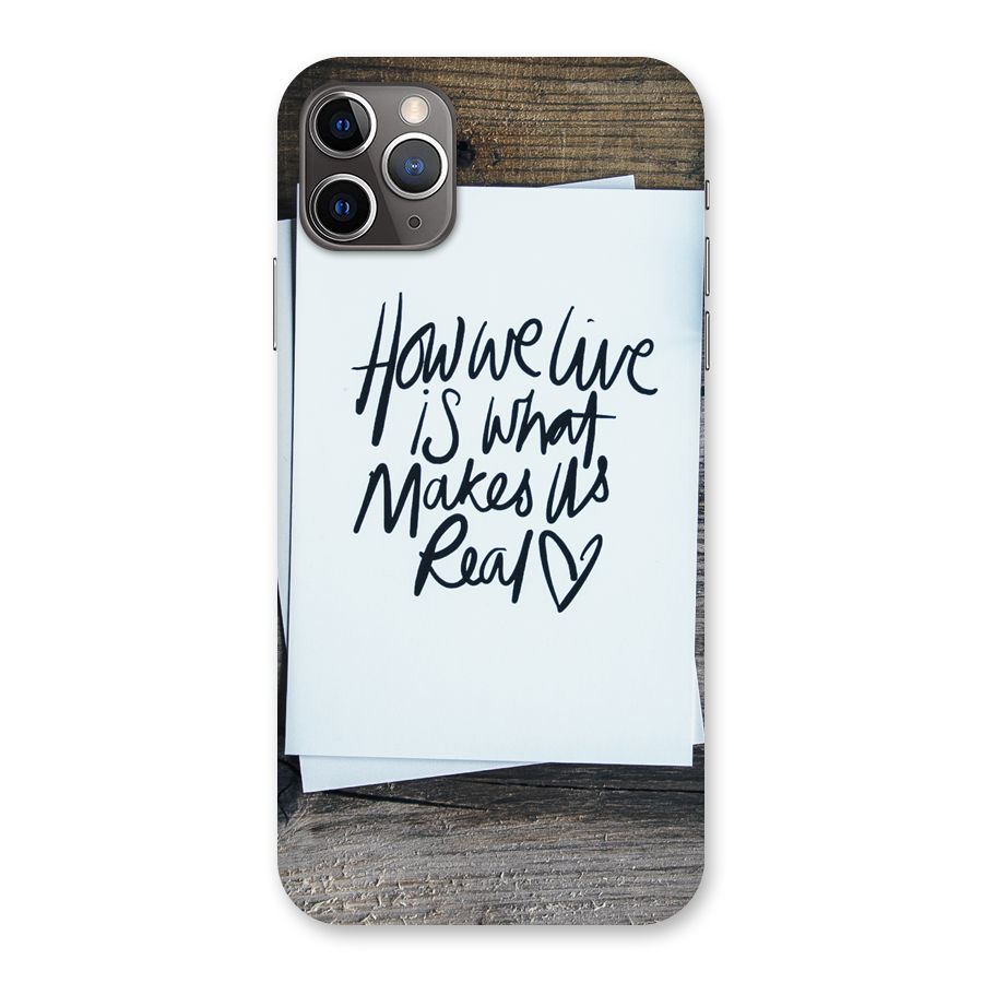 How We Live Back Case for iPhone 11 Pro Max
