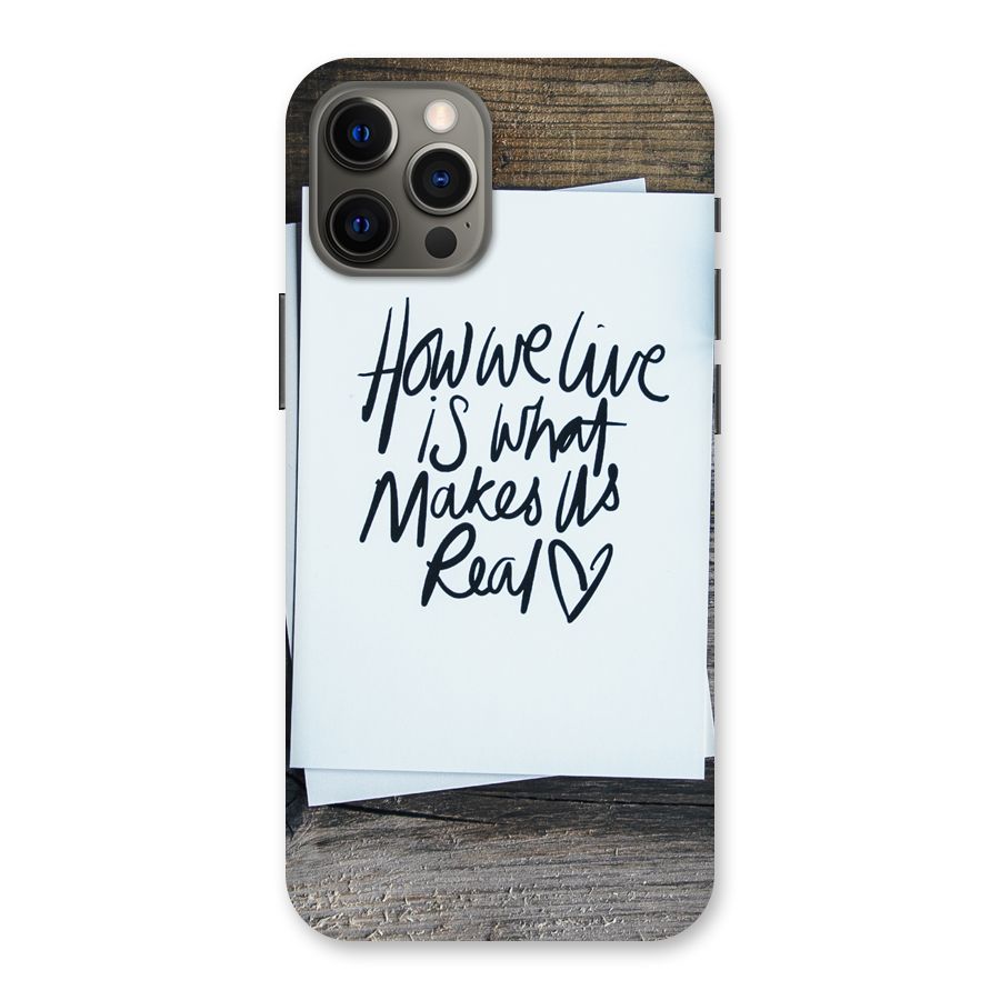 How We Live Back Case for iPhone 12 Pro Max