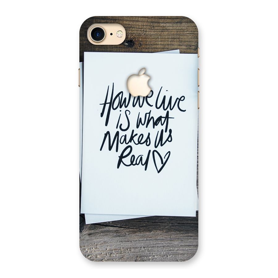How We Live Back Case for iPhone 7 Apple Cut