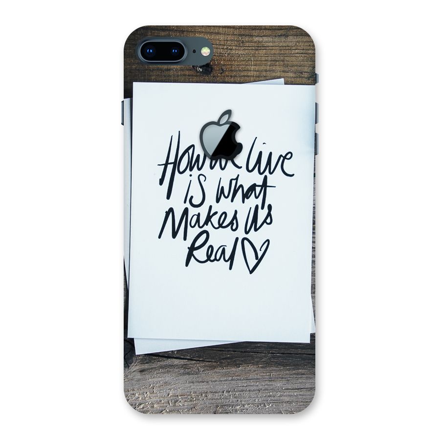 How We Live Back Case for iPhone 7 Plus Apple Cut