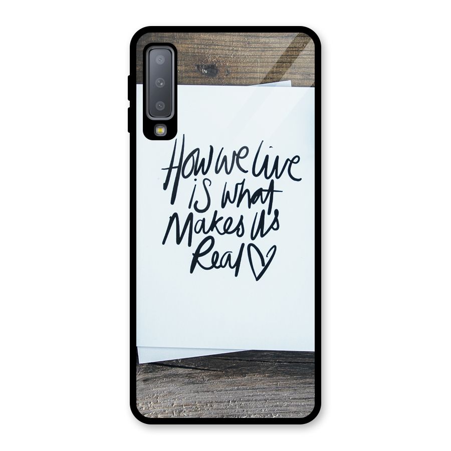 How We Live Glass Back Case for Galaxy A7 (2018)