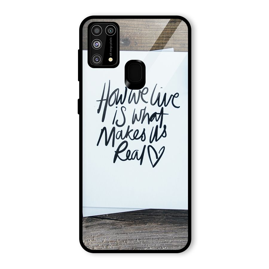 How We Live Glass Back Case for Galaxy F41