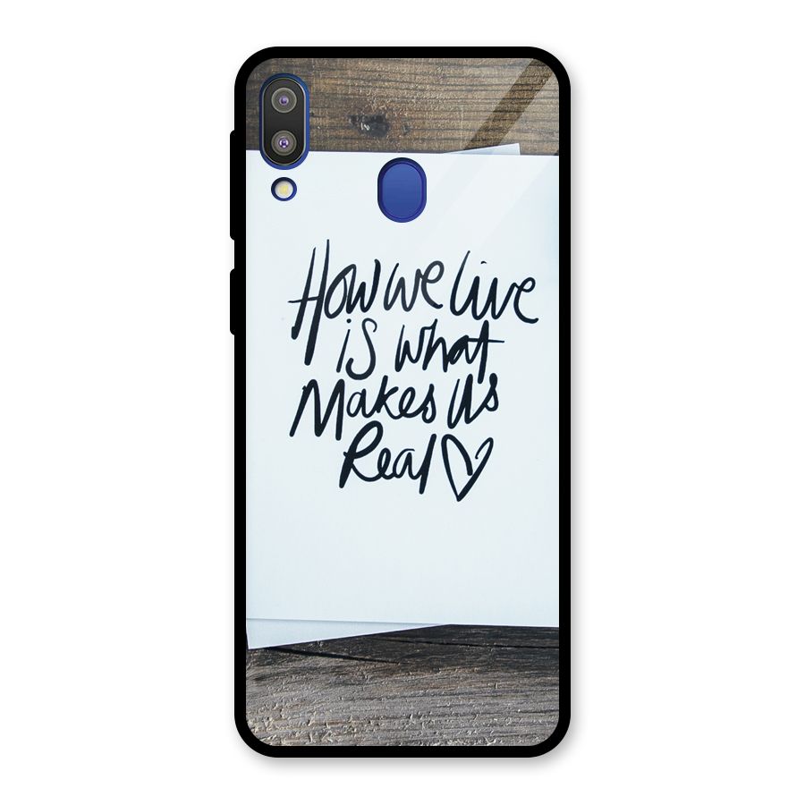 How We Live Glass Back Case for Galaxy M20