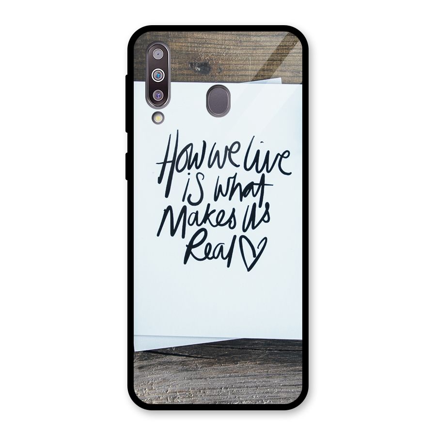 How We Live Glass Back Case for Galaxy M30