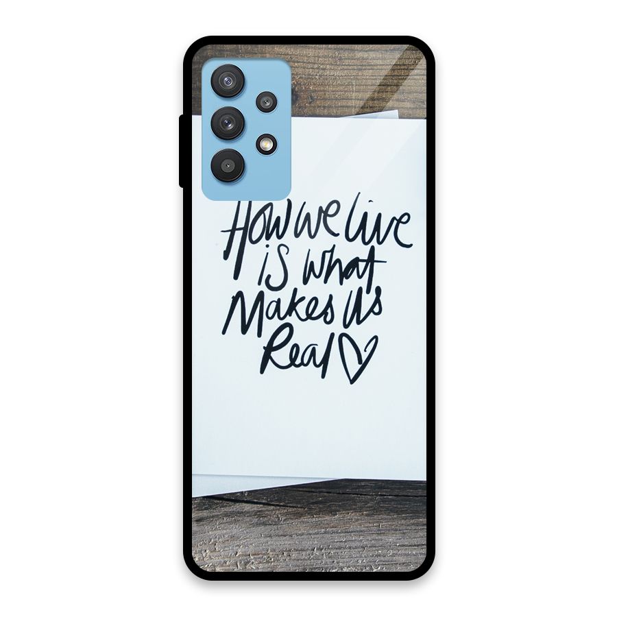 How We Live Glass Back Case for Galaxy M32 5G
